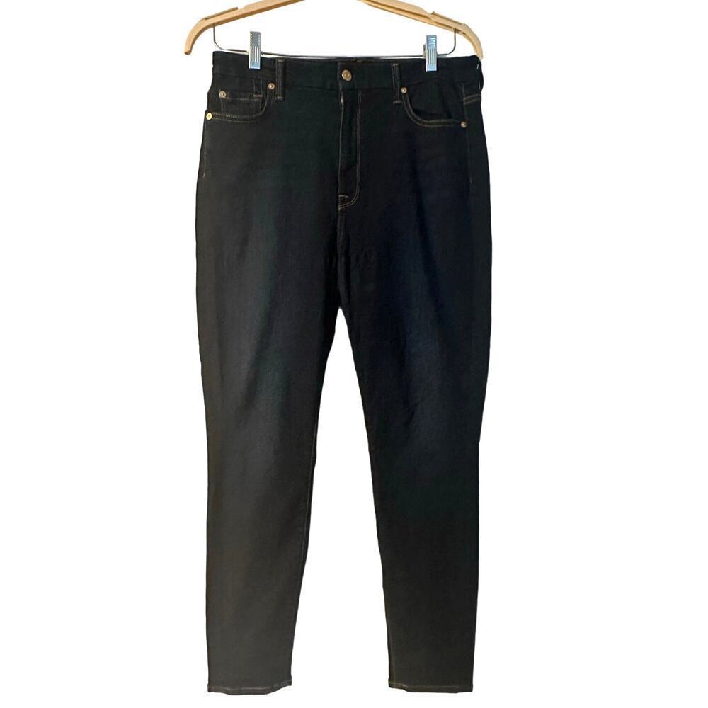 7 For All Mankind -Slim Illusion High Rise Ankle Skinny Jeans - 31`